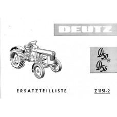 Deutz D50S - D55 Parts Manual